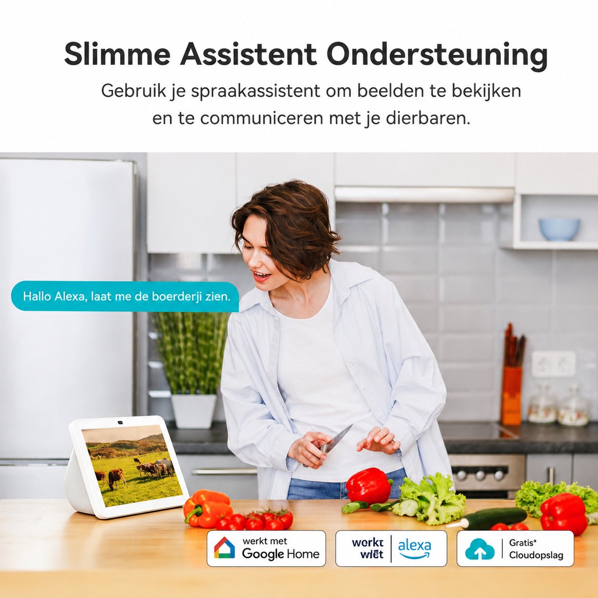 MEARI B1 Slimme Deurbel met 2K Beveiligingscamera en AI Detectie - afbeelding 2