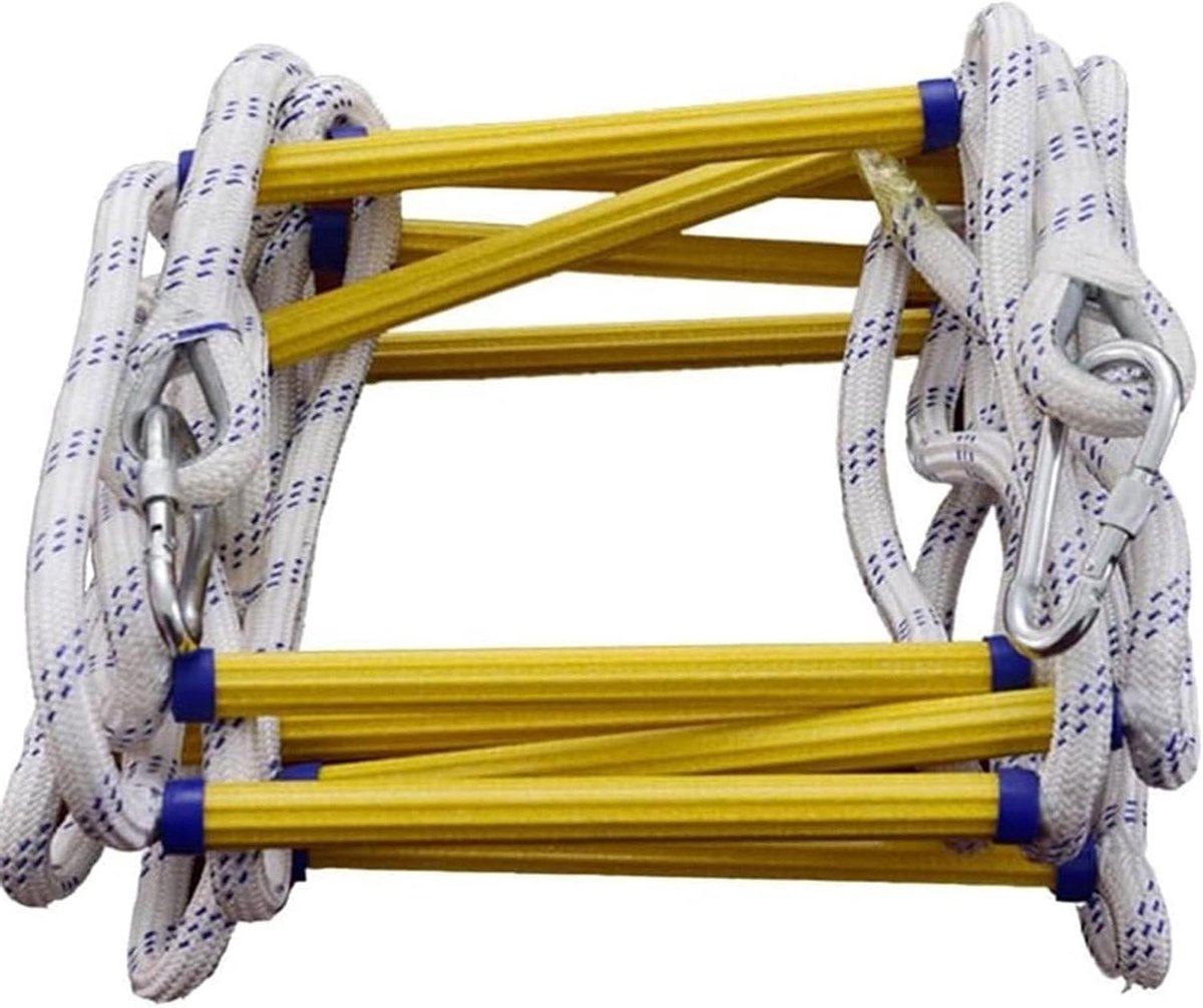 Gebreide ladder - Vluchtladder touw - Noodsituatie ontsnapping - Solide stabiel design - Tot 2000 pond - N.v.t.