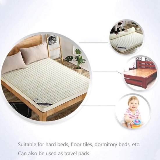 Japanse Vloermatras - Opvouwbaar Tatami - Comfortabel Slapen - Ademend Gebreid - 100x200cm - D — afbeelding 4