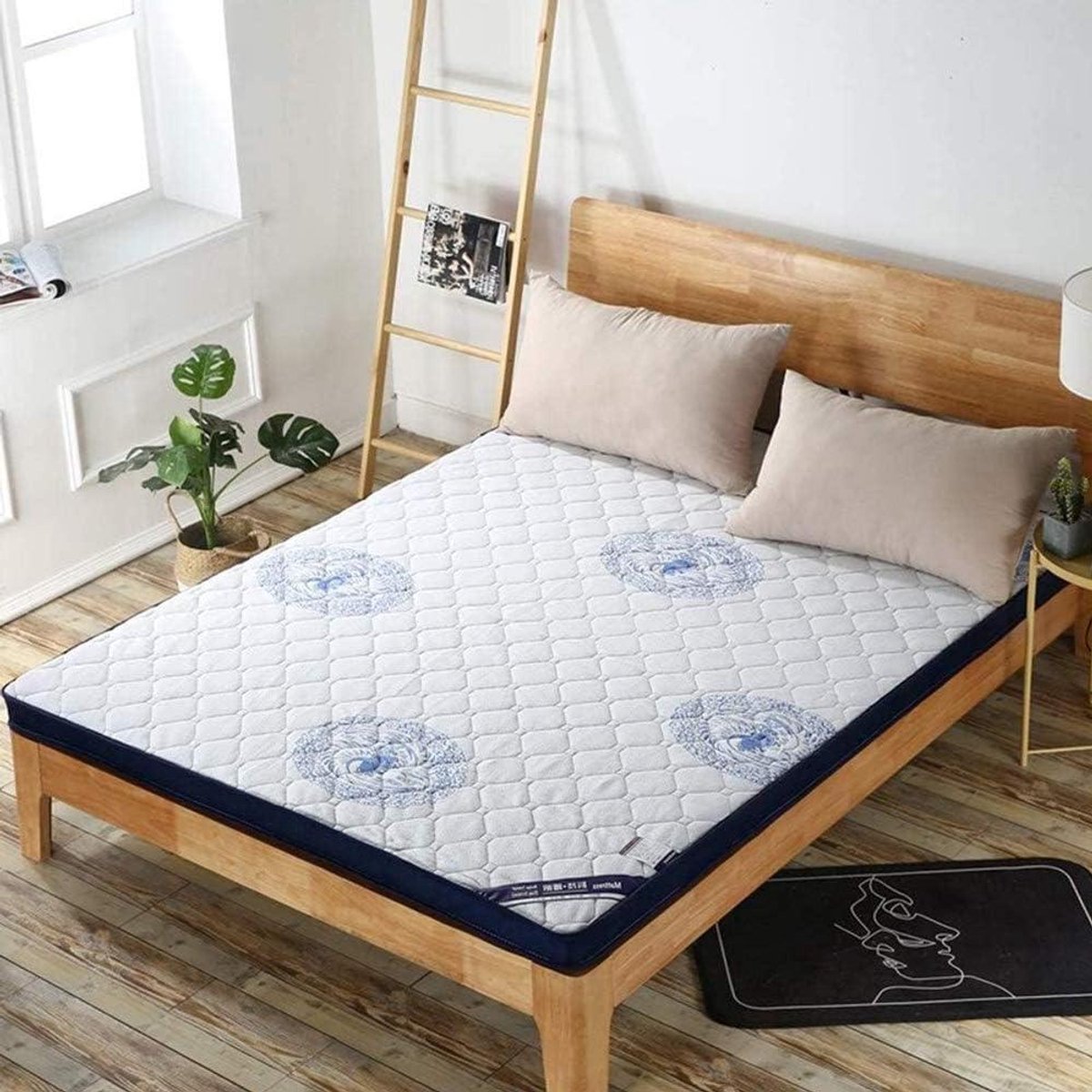 Japanse Vloermatras - Opvouwbaar Tatami - Comfortabel Slapen - Ademend Gebreid - 100x200cm - D