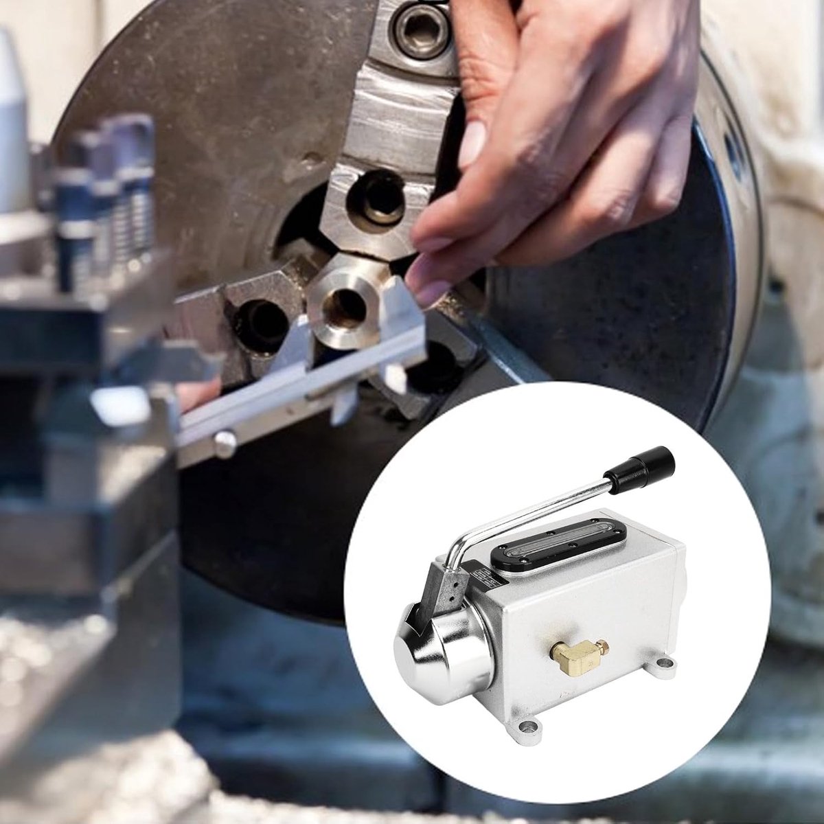 Handmatige Smeeroliepomp - Handpomp Smeerpomp - Machine Onderhoud - Hoge Druk Plunjer - 500CC Volume - Metaal