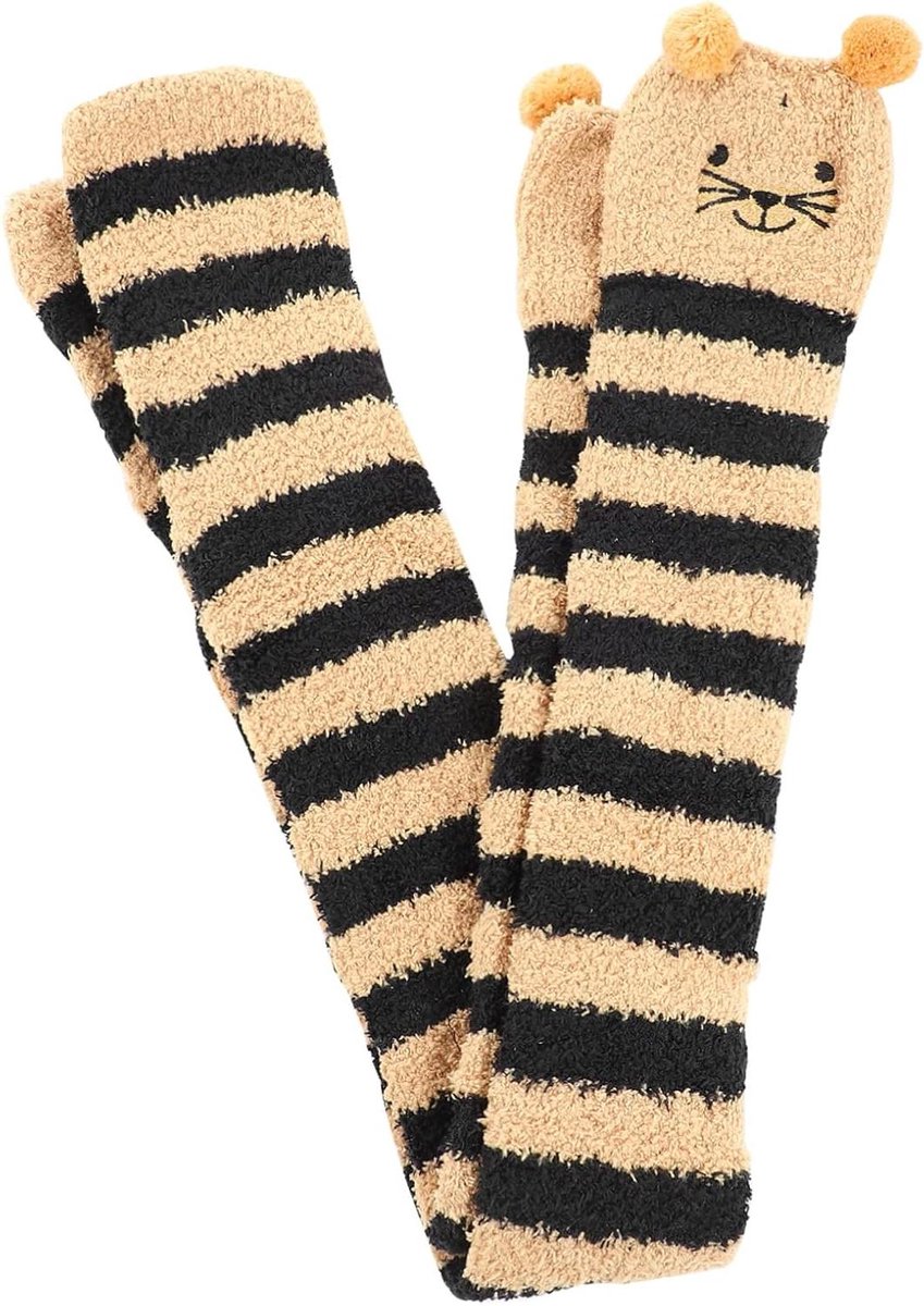 Fleece Sokken - Slippersokken Warme Sokken - Comfort Thuis - Extra Lang - One Size - Assorti