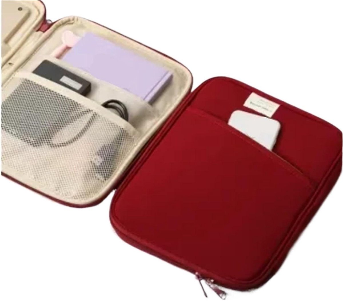 Tablethoes - Tablet Sleeve Tas - Tablet Beschermen - Schokbestendig - 11-12 inch - Rood