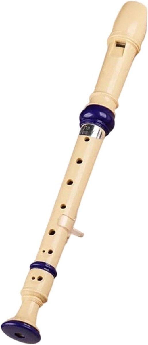 Hars Blokfluit - Muziek Instrument - Muziek Leren - Duits Stijl Ontwerp - 325 cm Lengte - Beige
