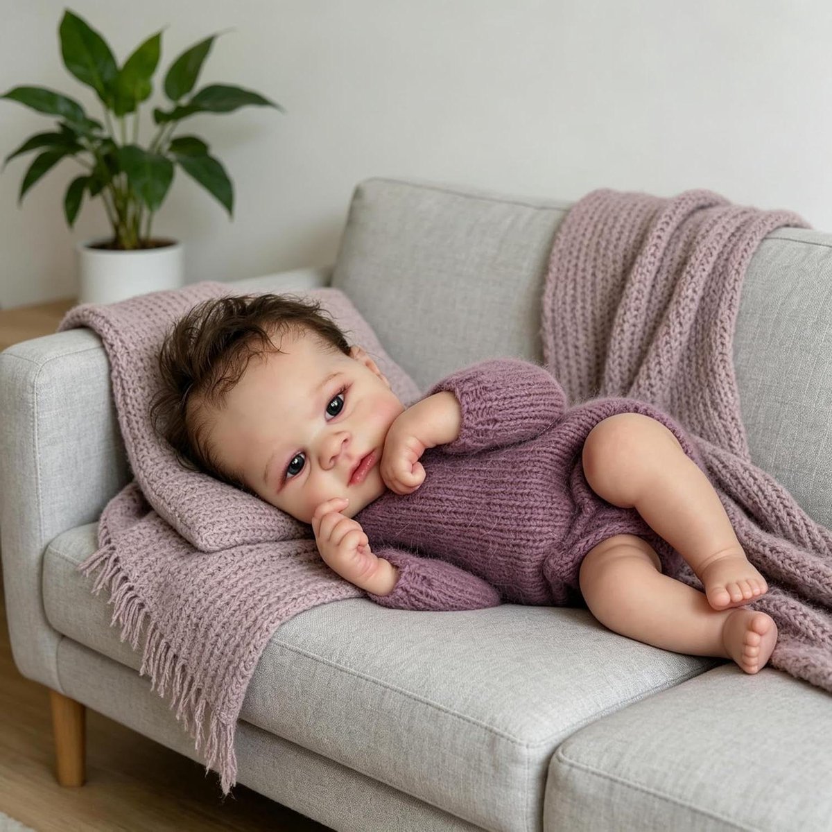 Realistische Babypop - Levensnood Pop Pasgeboren Baby - Rollenspel - Volledig Vinyl Lichaam - 43 cm - Niet gespecificeerd
