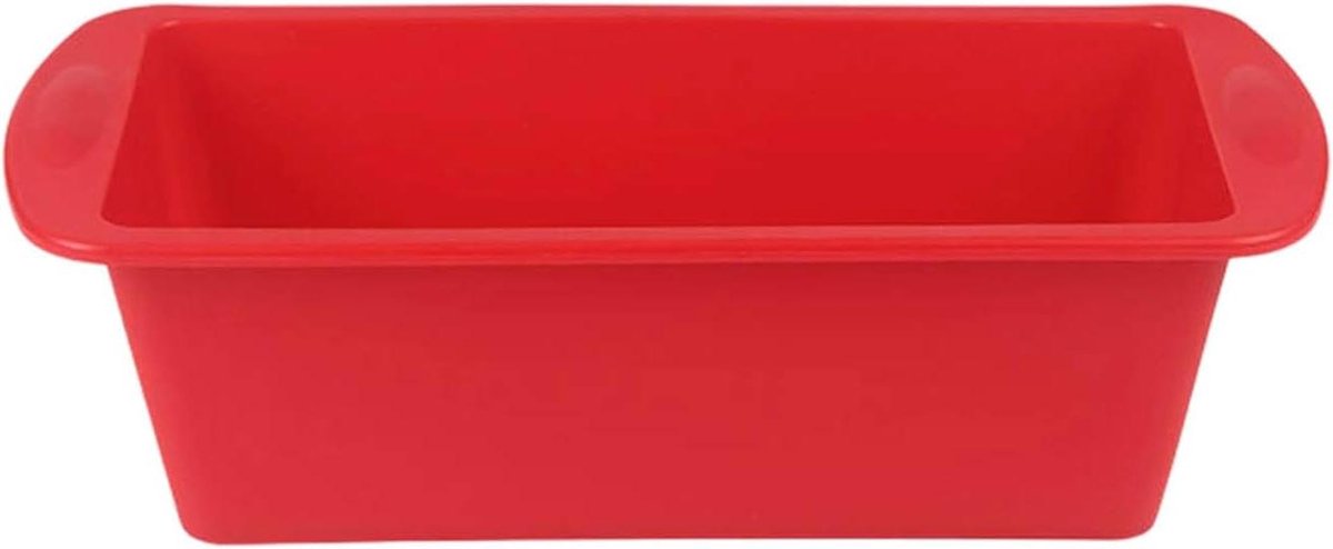 Siliconen broodvorm - Bakvorm set - Bakken en braden - Antiaanbaklaag - 10 x 10 x 10 cm - Rood