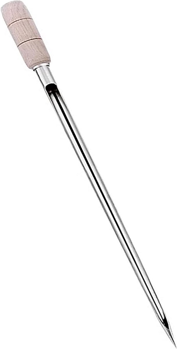 Bodemsonde - Sampler RVS - Bodemmonsters Nemen - Stevige Houtnerf - 50CM - Zilver