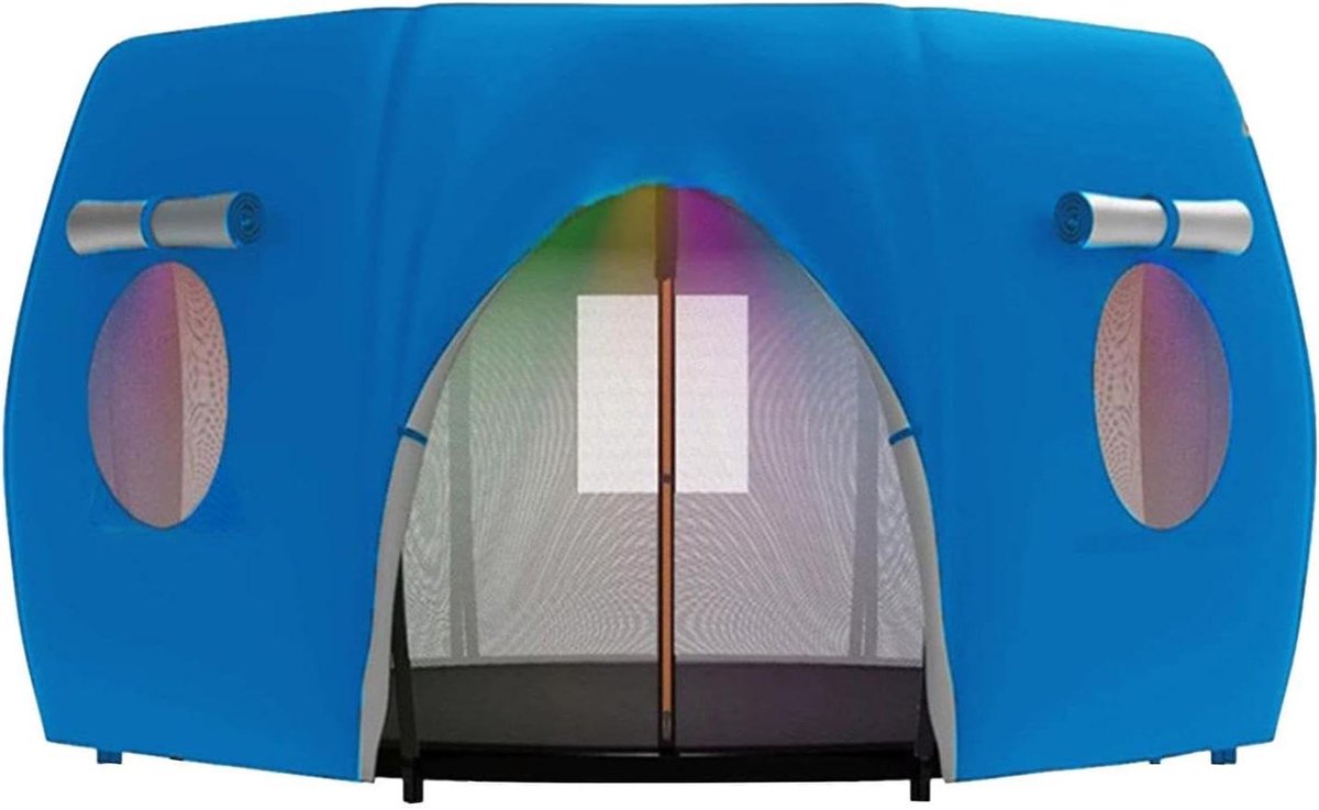 Trampoline Tenthoes - Buitenbescherming - Tuinplezier - Waterdicht Oxford - 14FT - Zilver