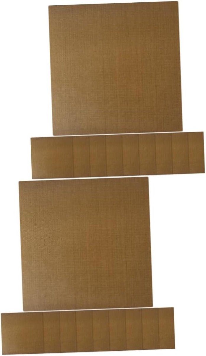 Hitte Isolatie Stickers - Krulplank Bescherming - Haar Styling - Hittebestendig Materiaal - 20 Stuks - Afgebeeld
