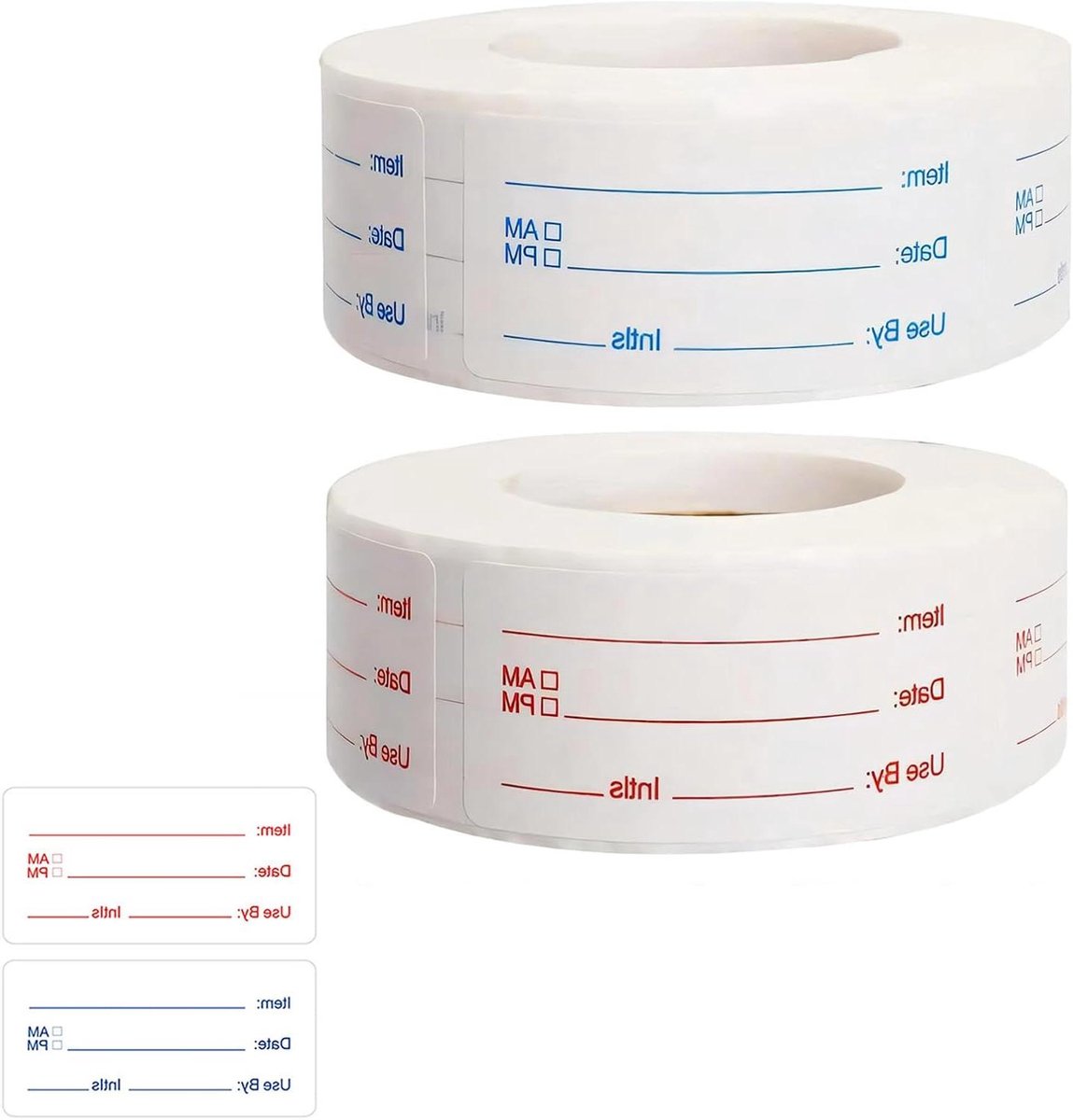 Vriesetiketten - Labels - Voedsel bewaren - Makkelijk verwijderbaar - 1000 stuks - Wit