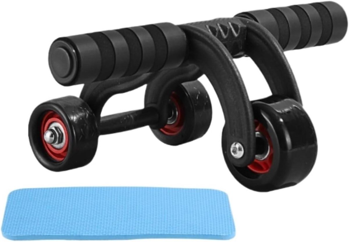 Buikwiel - Core Trainer - Buikspieren Trainen - Breder Wiel Controle - 30cm Wiel - Zwart