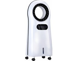 Lifetime Air Aircooler met Koelelementen – Ventilator, Luchtbevochtiger en Luchtkoeler – Mobiele Airco zonder Afvoer – Air Cooler 55dB – Afstandsbediening en Timer – Watertank 3.5L – Sfeerverlichting