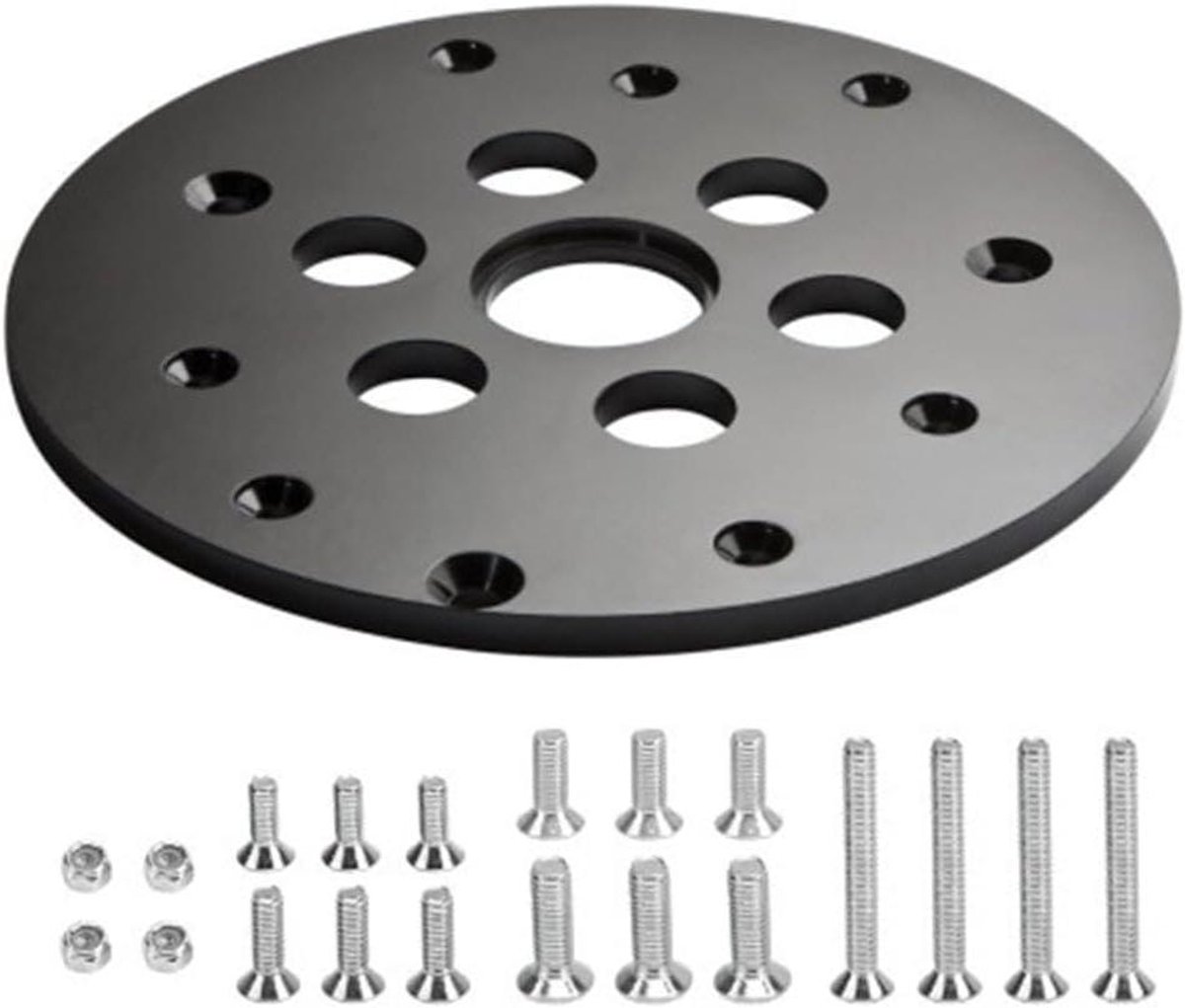 Gidsring Freesmachine - Werktafel Onderdeel - Nauwkeurig Frezen - Precisie Centrale Opening - 1-1/4 Inch - Zwart