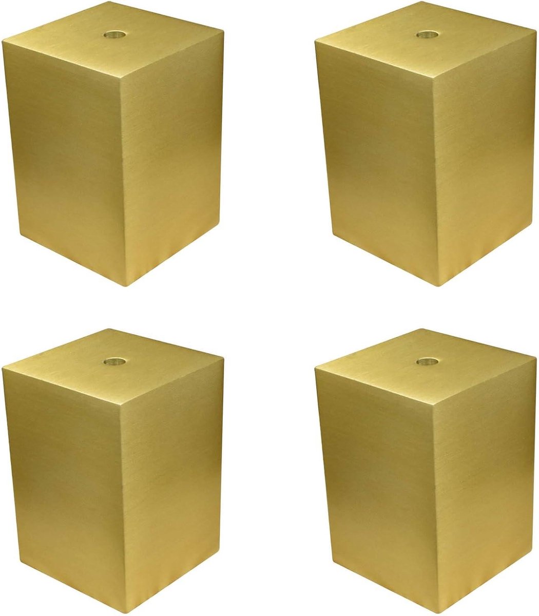 Meubelliften - Bedverhogers - Meer Opbergruimte - Robuuste Aluminium Constructie - Set van 4 - Goud