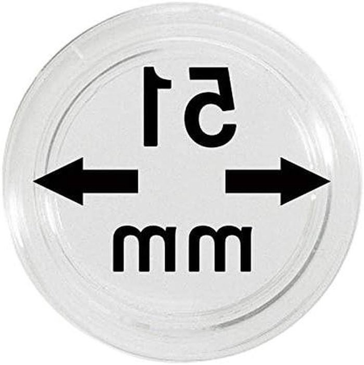 Muntcapsules - Munthouders - Collectie Beschermen - Krasbestendig - Ø 51 mm - Transparant