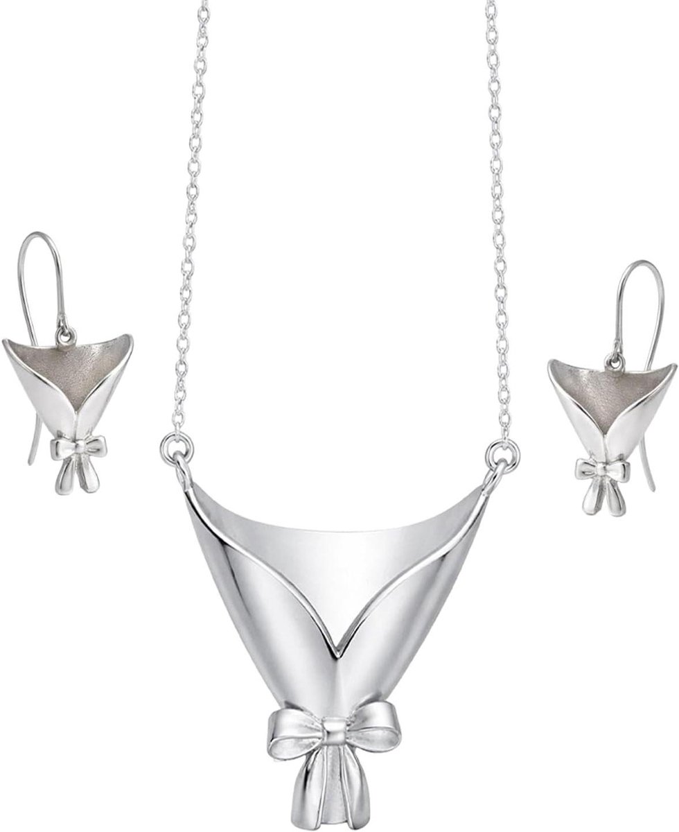 Ketting met vaas - Draagbare bloemen - Bloemen dragen - Waterreservoir functie - 4.5x3 cm - Metaal