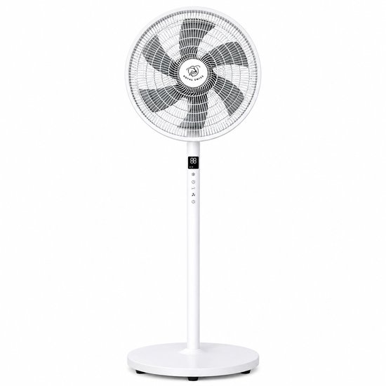 Royal Swiss RSF16A Staande Ventilator 16 Inch – 9 Snelheden, Timer, Afstandsbediening, Oscillatie, Stil, Verstelbaar