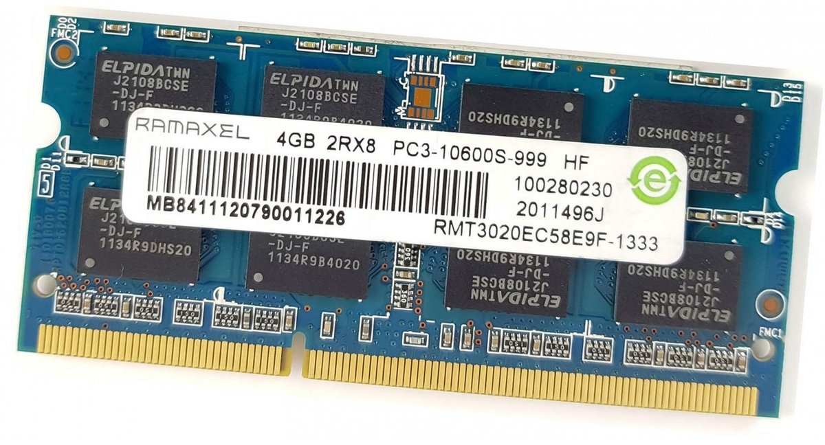 Ramaxel RMT3020EC58E9F-1333 4GB DDR3 1333MHz PC3-10600 SO-DIMM 204-pin laptop RAM geheugen module CL9