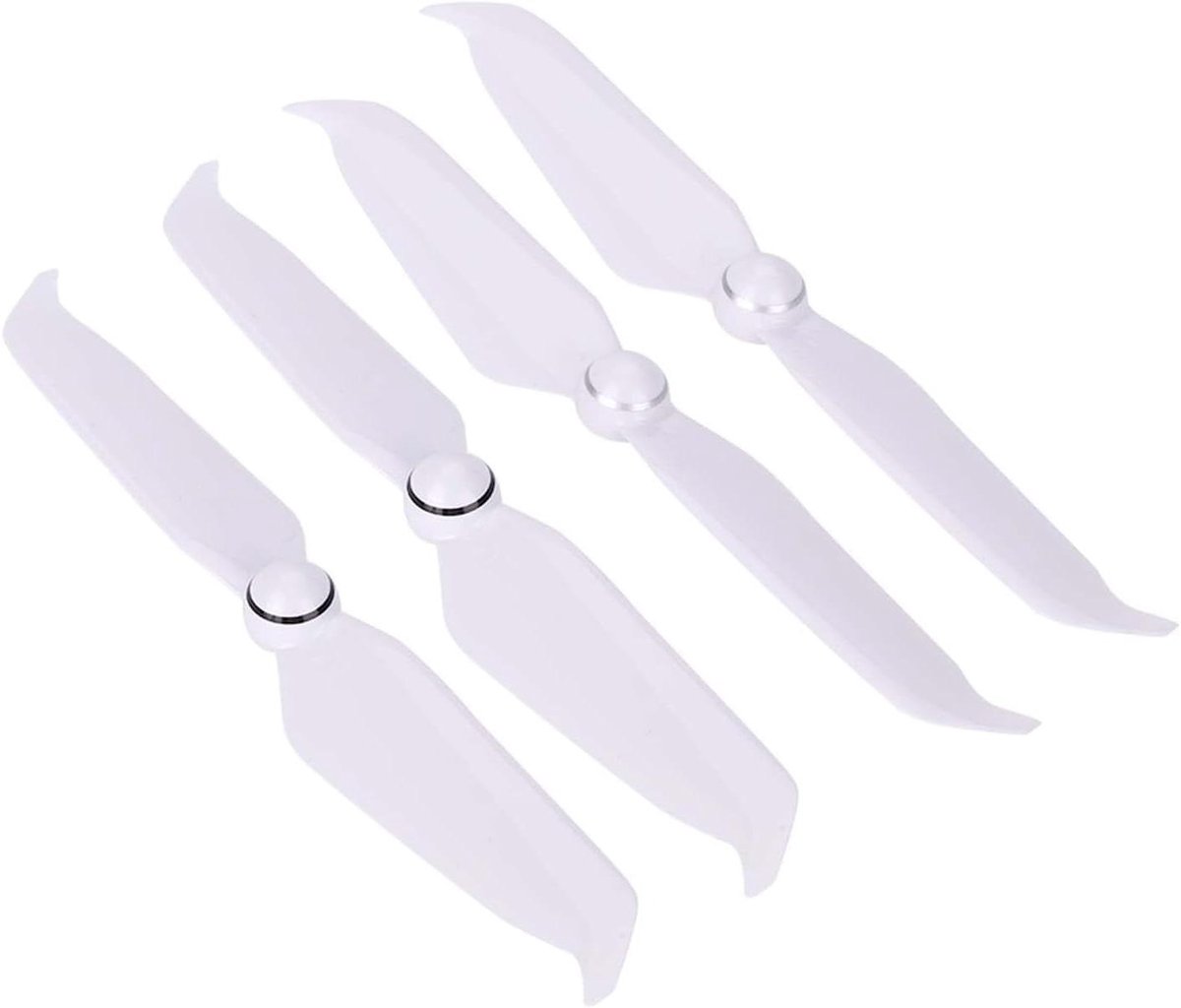 Drone Propellers - Plastic Blades - Verbeterde Vlucht - Geluidsarm Ontwerp - 2 Paar - Wit