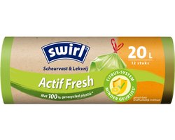 Swirl Vuilniszakken met Actifresh 20 liter 1 rol