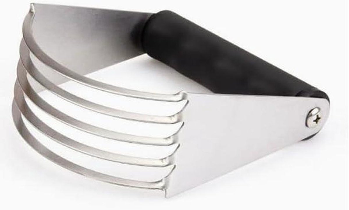 Deegmixer Set - Bloem snijder - Bakken Ingrediënten Mengen - Roestvrij Staal - 10.5 cm breed - Zilver
