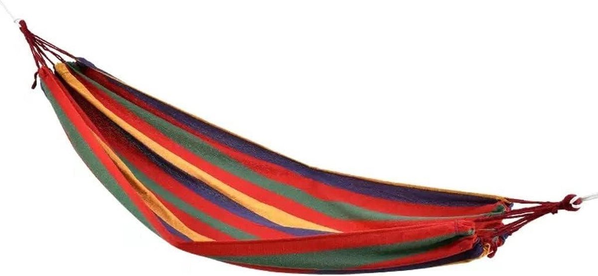 Hangmat Stoel - Reishangmat Outdoor - Ontspannen Buiten - Lichtgewicht Ontwerp - 190x80cm - Rood