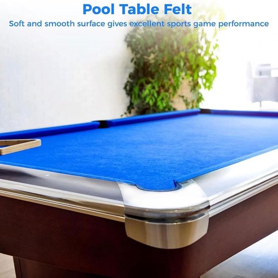 Pooltafelkleed - Biljartlaken Vilt - Biljart Spel - Superieure Rekbaarheid - 7ft 8ft 9ft 11ft - Groen — afbeelding 5