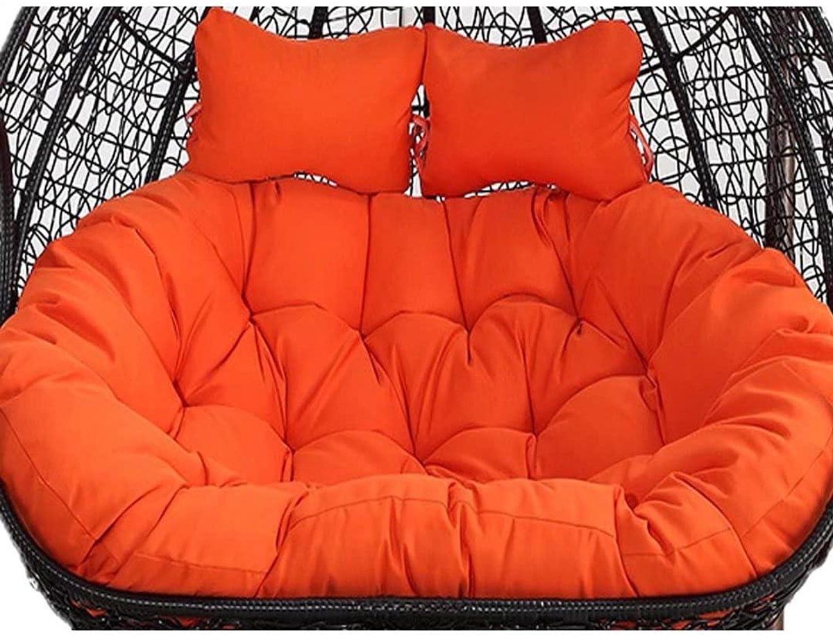 Ei Swing Kussen - Hangmat Stoel - Buiten Ontspannen - Dubbel Ophangsysteem - 52 Inch - Oranje