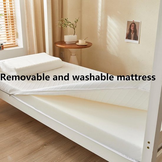 Vloerbed Campingmat - Opvouwbaar Schuimkussen - Kamperen Logeren - Traagschuim Ondersteuning - 90 x 190 cm - Grijs — afbeelding 5