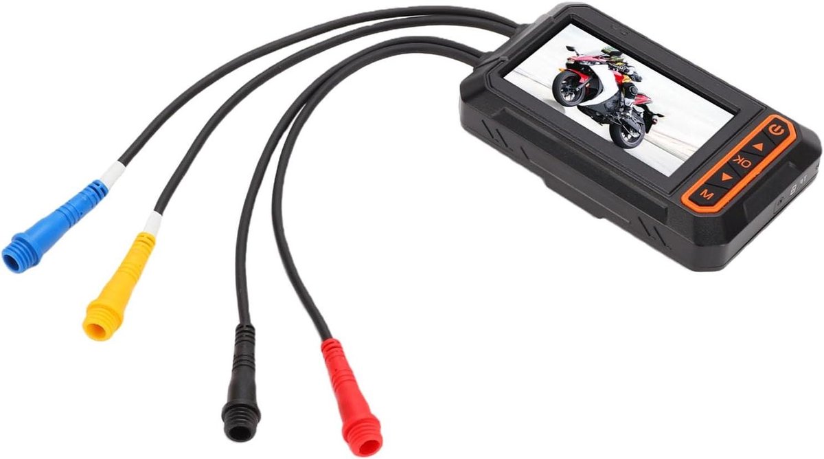 Motorfiets Dashcam - Rijcamera Voertuig - Veiligheid Onderweg - 3K Resolutie HDR - 21 x 15.5 x 8.5 cm - Zwart