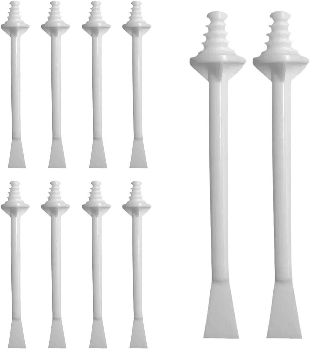 Wax Applicator Sticks - Neus Haar Tools - Ontharen Thuis - Ergonomisch Ontwerp - 10 stuks - Wit