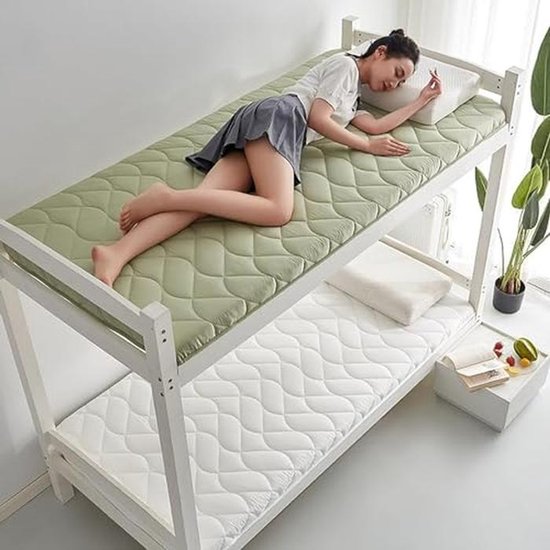 Opvouwbare Matras - Vloermatras Gast - Comfortabel Slapen - Ademend Oprolontwerp - Voor Diverse Bedden - Grijs — afbeelding 4