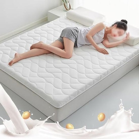 Opvouwbare Matras - Vloermatras Gast - Comfortabel Slapen - Ademend Oprolontwerp - Voor Diverse Bedden - Grijs — afbeelding 5