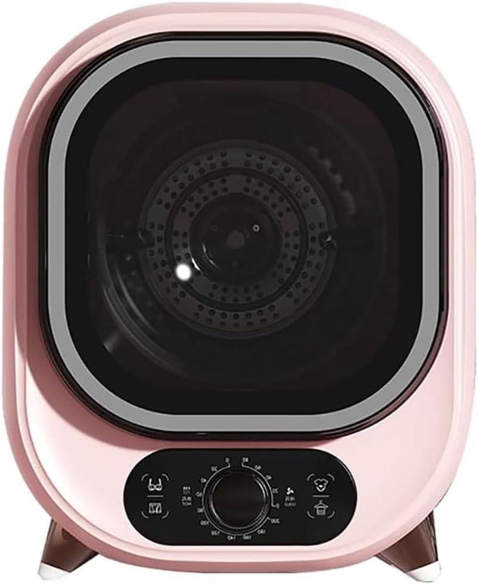 Mini Wasdroger Compacte Dryer Snelle Droging Blauw Licht Antibacterieel 08 kg Capaciteit Roze