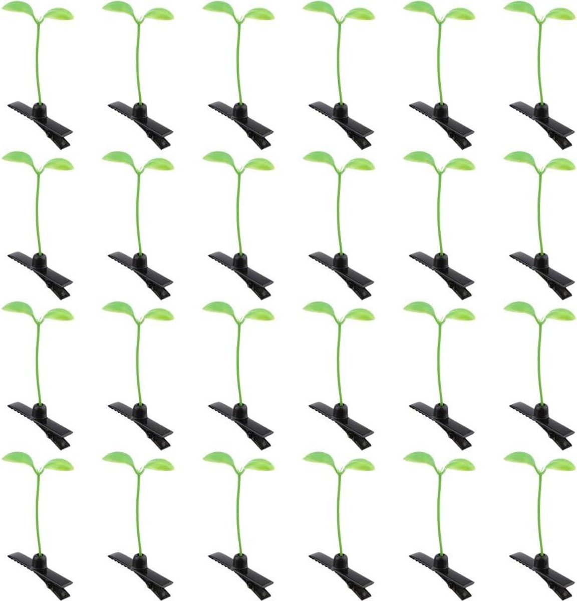 Haarspelden - Kleine clips - Feestelijke kapsels - Uniek spruit design - 60 stuks - Groen