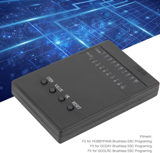 RC Programmeerkaart - Motor ESC Kaart - RC Auto Instellen - Flexibele Kracht Instelling — afbeelding 2
