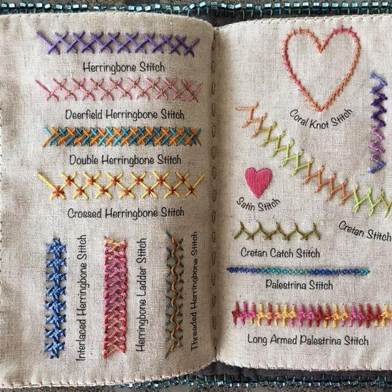 Borduurboek - Naaiboek - Steken Oefenen - Creatief Ontwerp - Mini Formaat - Niet gespecificeerd — afbeelding 5