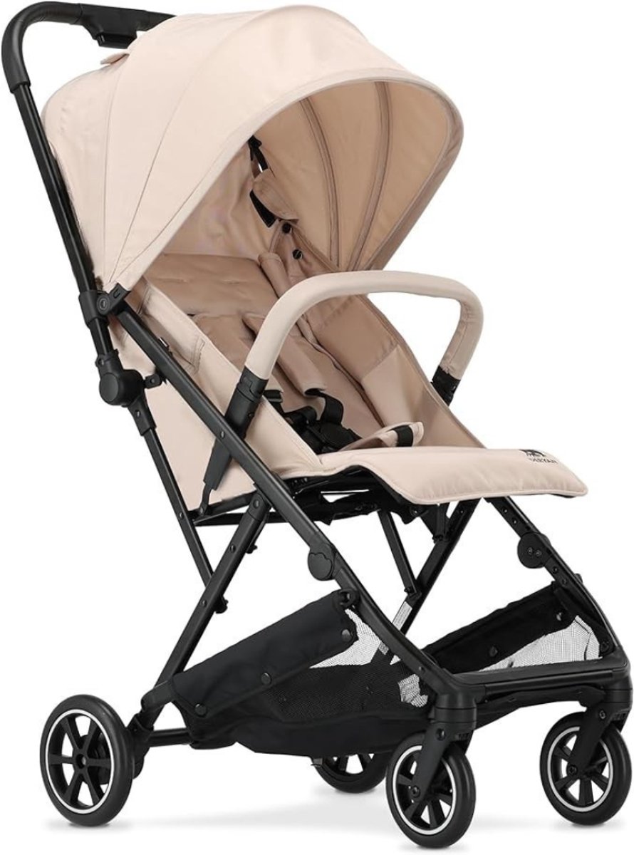 Verte Reisbuggy - Reisbuggy voor Kinderen Vanaf de Geboorte tot 22 Kg – 3 Ligstanden – Lichtgewicht – 7,8 Kg en Compact – Met één Hand Opvouwbaar – Zonnedak met UPF 50+ – Opbergmand tot 5 kg – Taupe