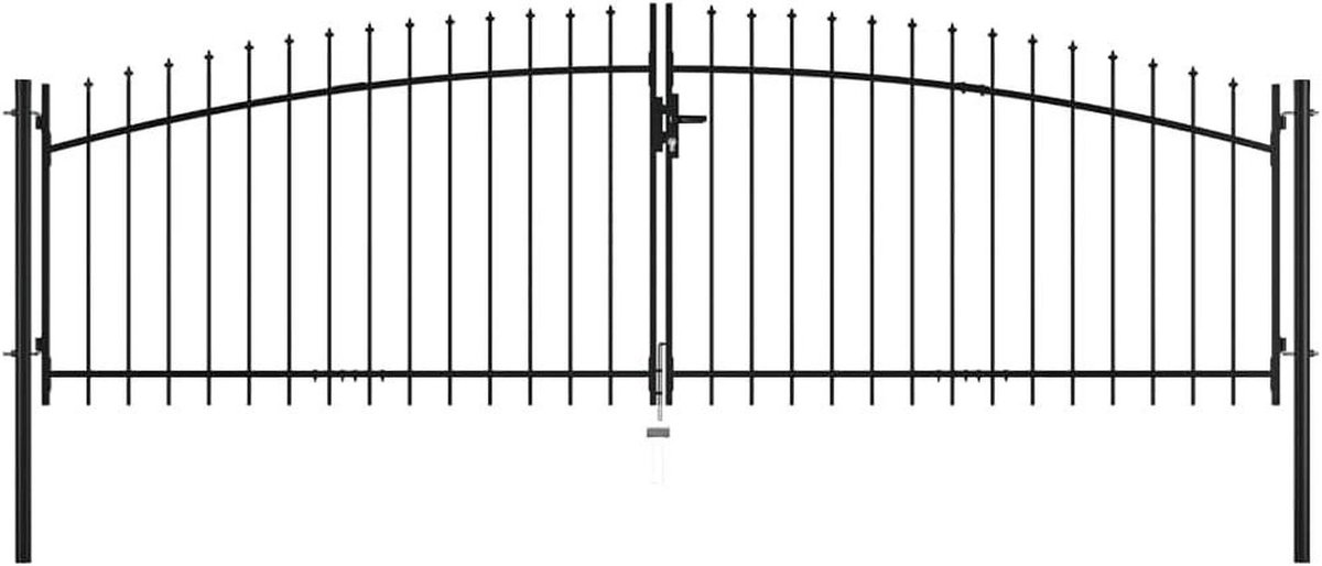 Tuinpoort - Buitenpoort - Tuin Afscheiden - Speerpunt Design - 400 x 150 cm - Zwart