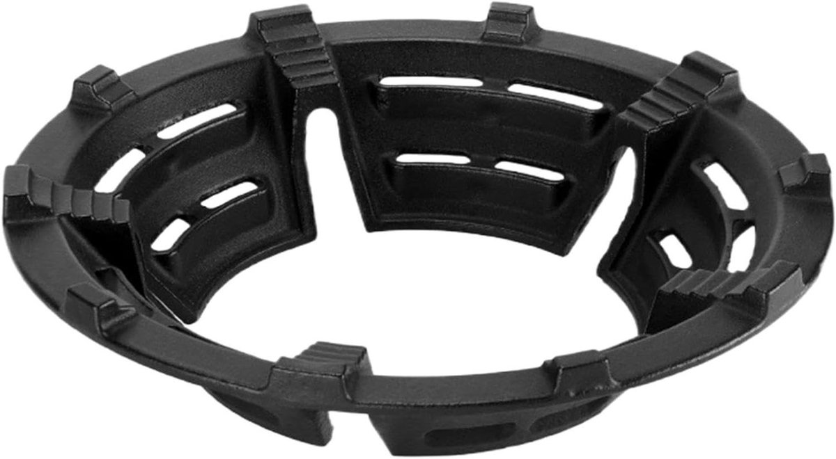 Wok Ring - Kookring Keuken - Stabiel Koken - IJzeren Constructie - 26 cm Diameter - Zwart