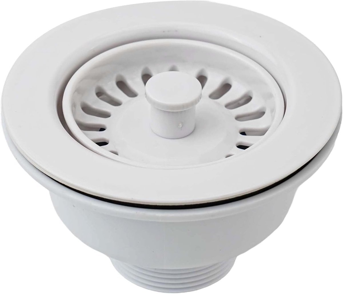 RVS Afvoerzeef 114mm voor Keuken Sink met Standaard Opening 83-90mm - Efficiënte Afvoeroplossing en Vuilvanger