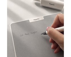 Paperly Think schrijfbord zonder inkt - 10 inch tabletformaat - herbruikbaar en uitwisbaar notitieblok en mini whiteboard voor bureau, studie en planning