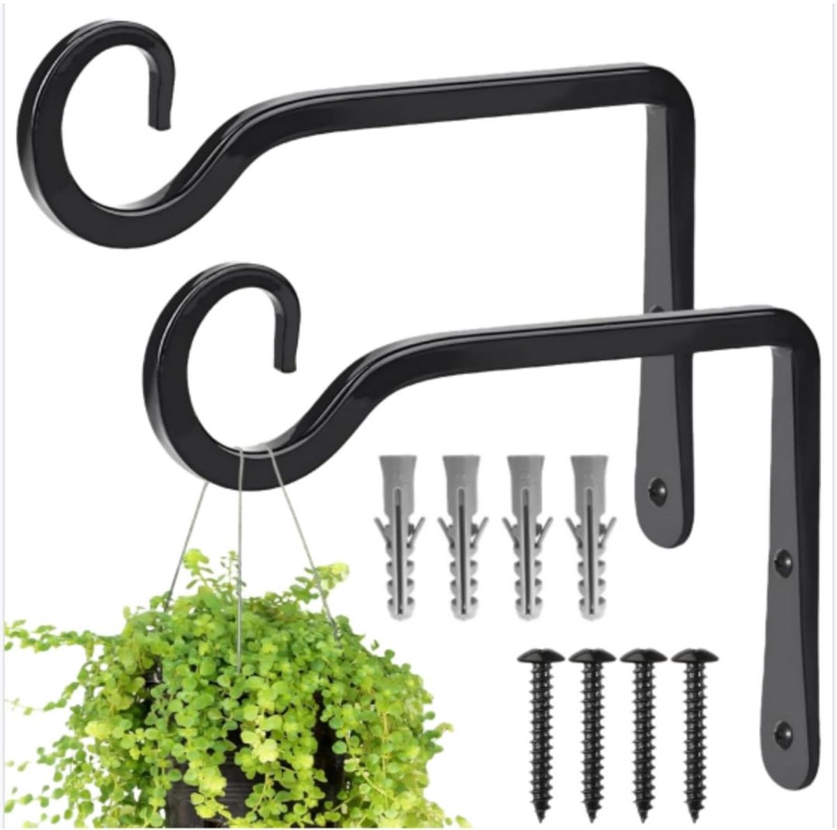 NBAP® Plantenhaak Hanging Basket - Muurhaak voor Planten - Wandhaak