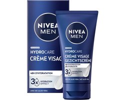 NIVEA MEN Hydrocare Gezichtscrème – Hydraterende Crème - Moisturizer – voor de Normale & Gevoelige…