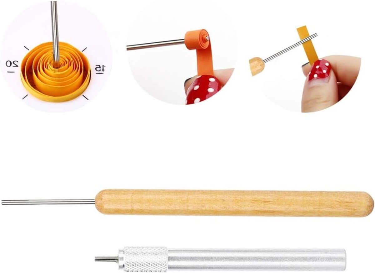 Comfortabele Slotted Tool voor Papier Quilling - Compacte Handgereedschap voor Creatieve Ambachten en Blotting Papier
