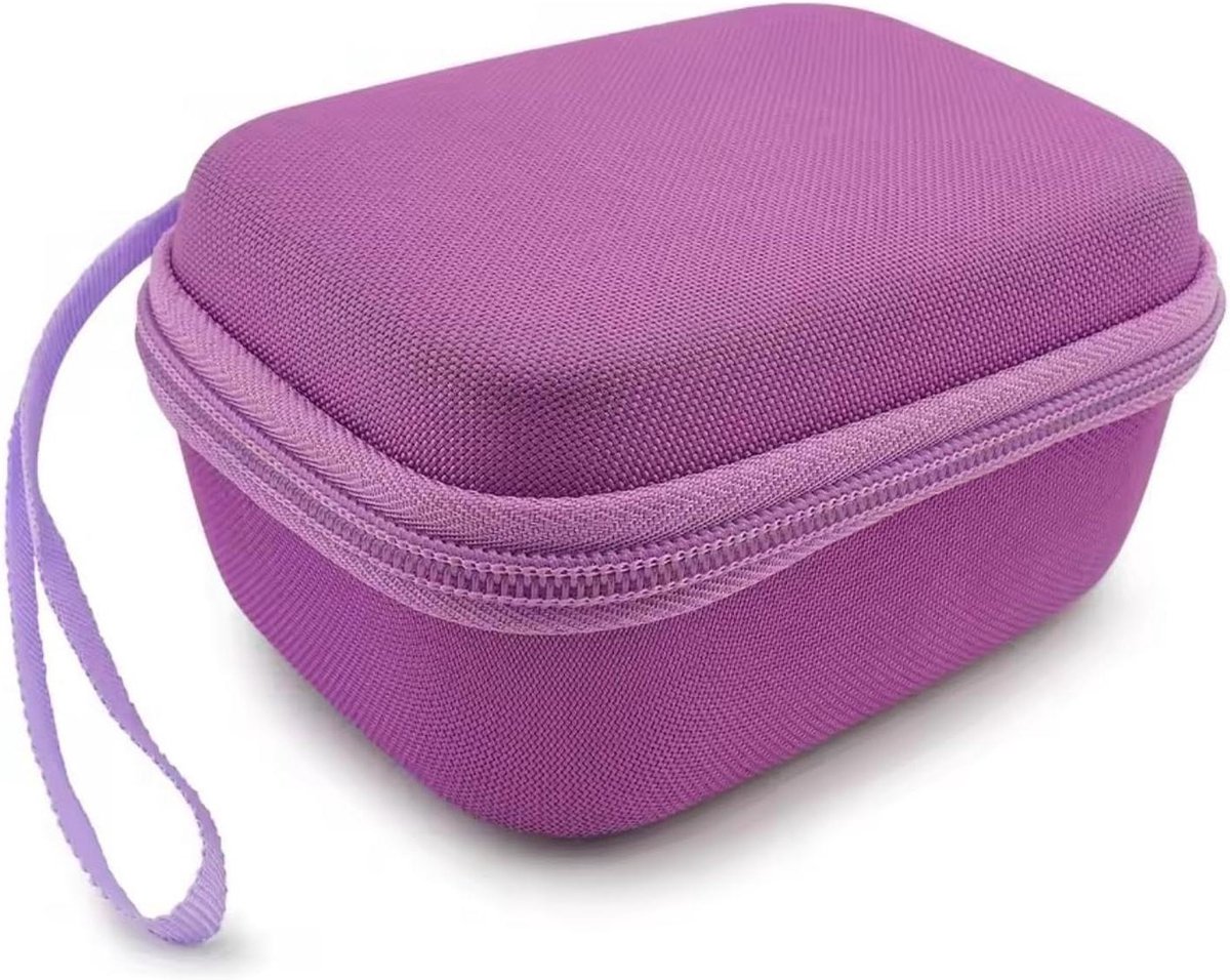 Opbergkoffer - Reis etui - Audio speler - Schokabsorberend - 14 x 10 x 7.5 cm - Paars
