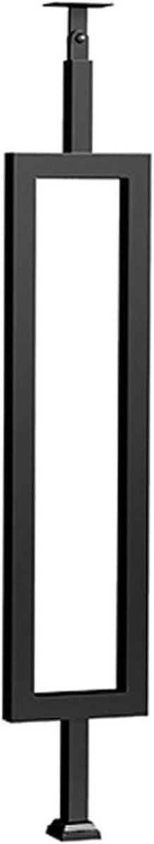 Metalen Balustrade - Trap Paal - Veilige Trappen - Verstelbare Hoek - 95 cm - Zwart