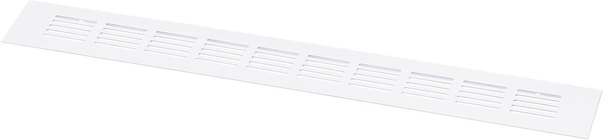 Ventilatieafdekking - Luchtuitlaat rooster - Ventilatie verbeteren - Aluminiumlegering - 400 x 50 mm - Zilver
