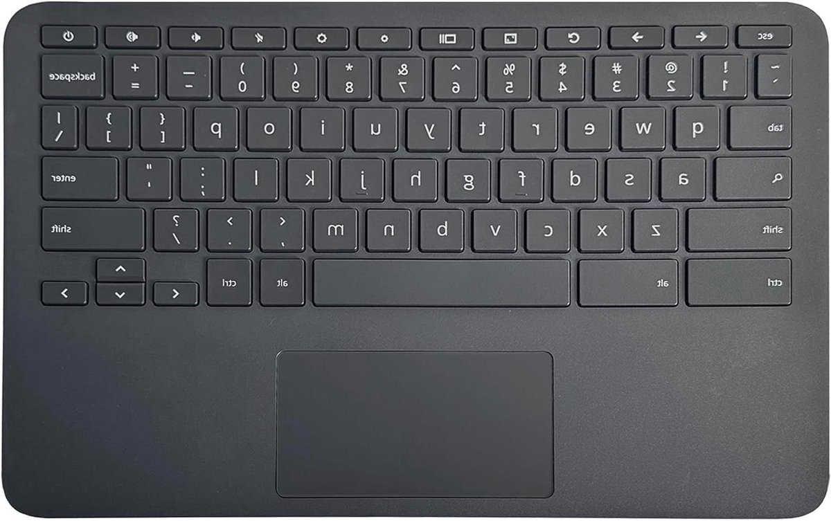 Laptop Palmsteun - Bovenste Behuizing - Laptop Reparatie - Met Touchpad - 30 cm - Zwart
