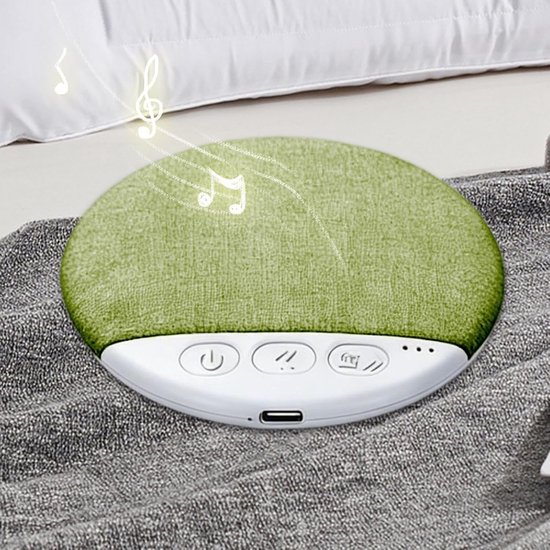 Onder Kussen Speaker - Slaap Koptelefoon - Ontspannen Slapen - Bone Conduction Technologie - 9.6x9.6x1.1cm - Groen — afbeelding 5